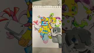 Drawing the Circus Troupe !!! :3 Dandy’s world art