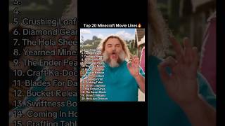 Top 20 Minecraft Movie Lines 🔥 #minecraft #minecraftmovie#minecraftmeme #funny #movies #viralshort