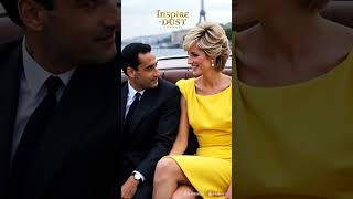 Forbidden Love: Princess Diana Shines in Yellow with Dodi ❤️ #royal #diana #forbiddenlovestory