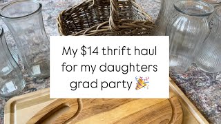 $14 thrift haul 👩‍🎓🎉🎓