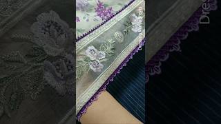 Organza patches ko laces k Sath Kesy stitch krein? #shorts #viralreels