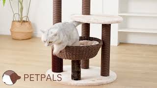 PetPals® Pharaoh 5-Level Cat Tree  - The Stylish, Eco-Friendly Cat Tree
