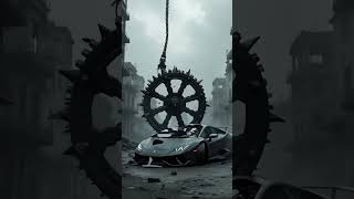 Lamborghini vs Giant Death Gear 😱 | Will It Crush? | CrashXotic Shorts #lamborghini