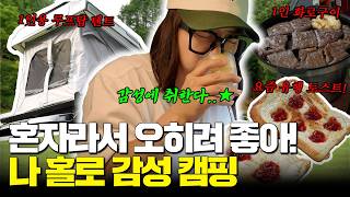 [나 홀로 감성 캠핑🏕️] 이 조명, 온도, 습도 완벽해…⭐️ 무물보를 곁들인… (Feat. 빽가 플리마켓 진행 상황 보고)