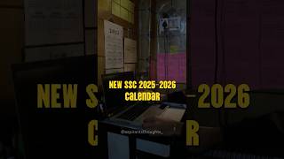 New ssc calendar 2025-2026 #motivation #dreambigstudyhard #studyadvice #informativereels