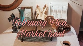 Epic Flea Market and antique store haul!!(Christmas teaser included!)