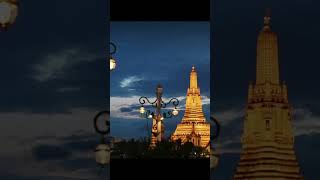 Wat Arun from Afar: Temple of Dawn Majestic Skyline in 4K