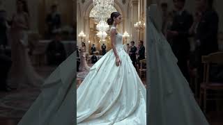 "Magical White Wedding Dress Moment"#weddingdress #whitewedding #bridalstyle #bridalinspiration
