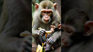 Monkey video #youtubeshorts #monkey #monkeyvideo #monkeybaby #monkeylove