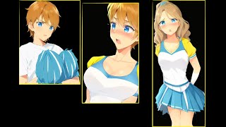 Becoming a Cheerleader | tg tf transformation | MTF body swap | Male to female |