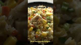 Rapid Egg Fried Rice #60secondrecipes #effortlesscooking #quickandtasty