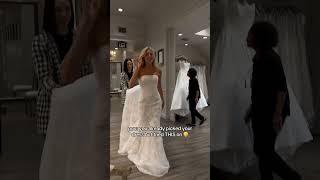 WEDDING DRESS SHOPPING 😭✨ #shortsvideo #weddingdress #wedding