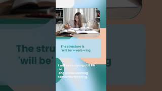 Future Continuous Tense in 30 second! #futurecontinuoustense #englishgrammar #tense