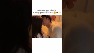 How can you tolerate a crazy person like me? #love #korean #kdrama #kiss #cutelove
