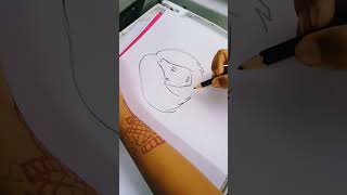 Cute girl drawing 🥰🥰 #youtubeshorts #shorts #viral #drawing #trending