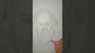 my..art.. pencil sketch Rabindranath 🙏❤️🙏 follow # following #ohekikorilebolo #lyrics #bengalisong