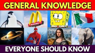 General Knowledge Trivia Quiz 📚😏 | 100 Questions You Should Know 👍✅