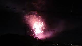 岡崎の花火を撮影した