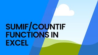 Sumif/Countif Functions In Excel || Use of Sumif/Countif Functions In Excel