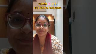 GRWM for Bappa Darshan ✨| Simple Ethnic Look for Ganpati Darshan 🙏🌸 | Festive Vibes 2025 #ethnicvibe