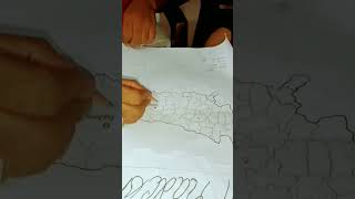 Apne haathon se banaya UP ka political map✍️#UPSC #CGL #VikasDivyakirti #UPMap #StaticGK #viral