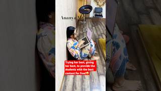 Family bola nahi Students ko family maana hai.😇 #ananyamam #englishwithananya