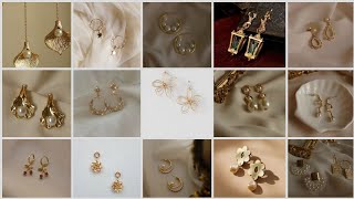 🔥light weight gold daily wear earrings || daily wear gold earrings || stud hoop earrings designs 