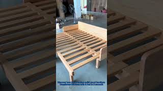 Space-Saving Wood Sofa Bed | Smart Living Ideas