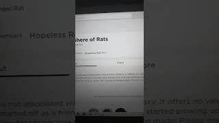 promoting  a group #robloxshorts #group #sphere of rats #promote