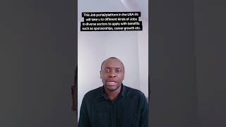 This Job portal/platform in the USA 🇺🇸 will take u to different kinds of Jobsin diverse sectors.