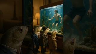 ✨Reality in Reverse - Humanarium#ai #aiartist #poweredonai #fish #aquarium #petpals