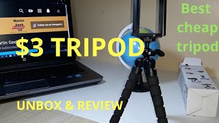mini tripod unbox and review($3 cheap tripod) best cheap tripod)