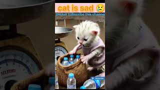 cat is sad 😢😭 #shortvideo #trending #cat #trendingshorts #viral #sad_status_video #shortvideo