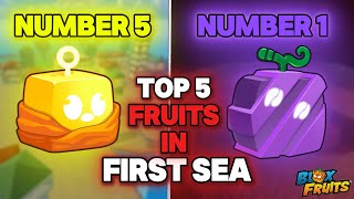TOP 5 BEST GRINDING FRUIT IN FIRST SEA | BLOXFRUITS | UPDATE 25