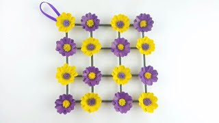 Paper flower wall hanging / Beautiful paper wall hanging / Home Decoration Ideas / DIY Wallhanging