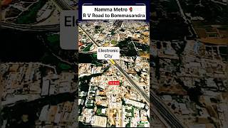 #nammametro #bengaluru #yellowline #satelliteview #trendingreels #travel #karnataka #metro #india