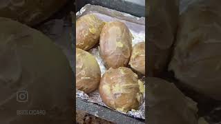 Acordeón de papitas horneadas con mantequilla