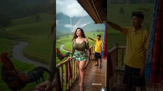 ASMR Rain & Village Tranquility 🌧️🌾 #ASMR #RainSounds #VillageNature