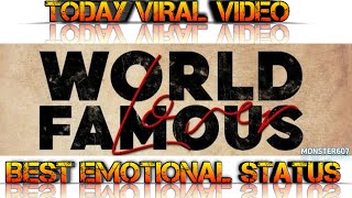 #Monster607 Devarakonda_world_famous_lover_best_status_Today_viral_status_Raashi khanna_viral_video