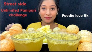 EATING STREET SIDE UNLIMITED PANIPURI CHALLENGE| GOLGAPPA EATING |EATING SHOW#asmrsounds #eatingshow