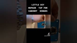 CABINET HINGE REPAIR PLATE #hintsandtips #advice #howto #review #cabinethinge
