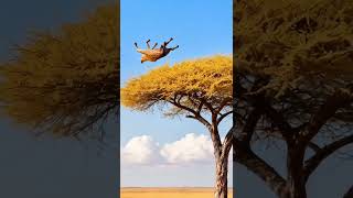 🐺 Bhediya Vs Giraffe 🦒 | Jungle Mein Shuru Hua Zabardast Fight! 😱🔥#BhediyaVsGiraffe #WildlifeBattle