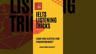 IELTS Listening Band 8+ | Can You Catch the Paraphrase? #ieltsband8 #ieltslistening #ielts