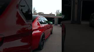 BMW M5 Competition In Motegi Red Metallic ❤️#bmwm5competition #viral #car #soundcheck #fyp #foryou