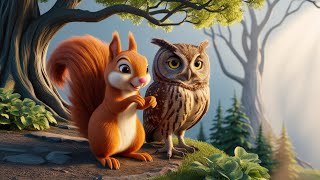 Wonderful Cartoon Story Squirrel and Old Owl. চমৎকার কার্টুন ভিডিও।। #@amazingeverythingolife