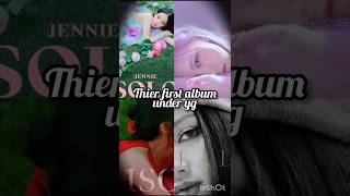 Blackpink first album under yg V/S first album under their own label🔥#blackpink#kpop#shorts