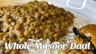 دال مسور  How To Make Whole Masoor Daal (Crock Pot Recipe)