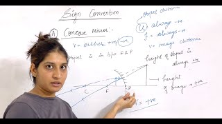 Class 10 Physics | Concave Mirror Sign Conventions | Concave Mirror Ray Diagram | Sign Conventions
