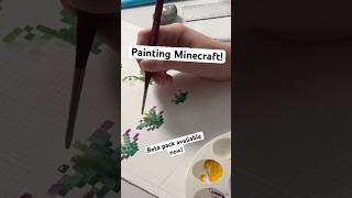 Painting ALL of Minecraft! Torchflower stages! #minecraft
