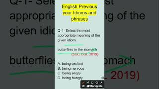 VVI Idioms and phrases | Previous year idioms and phrases #sscchsl2024 #sscmts2024 #jssccgl
